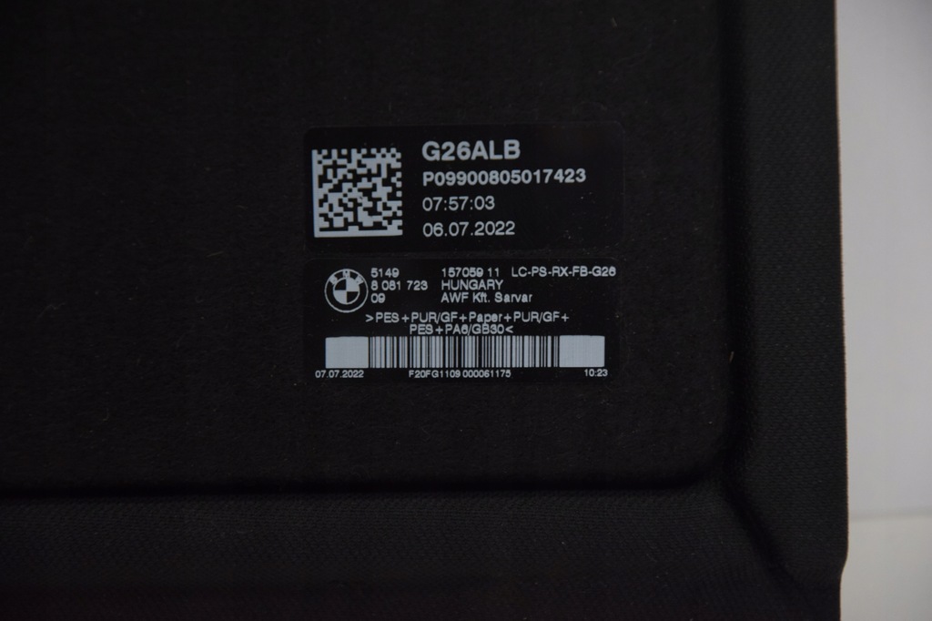 фото №5, Полиця багажника bmw 4 g26 i4 g26