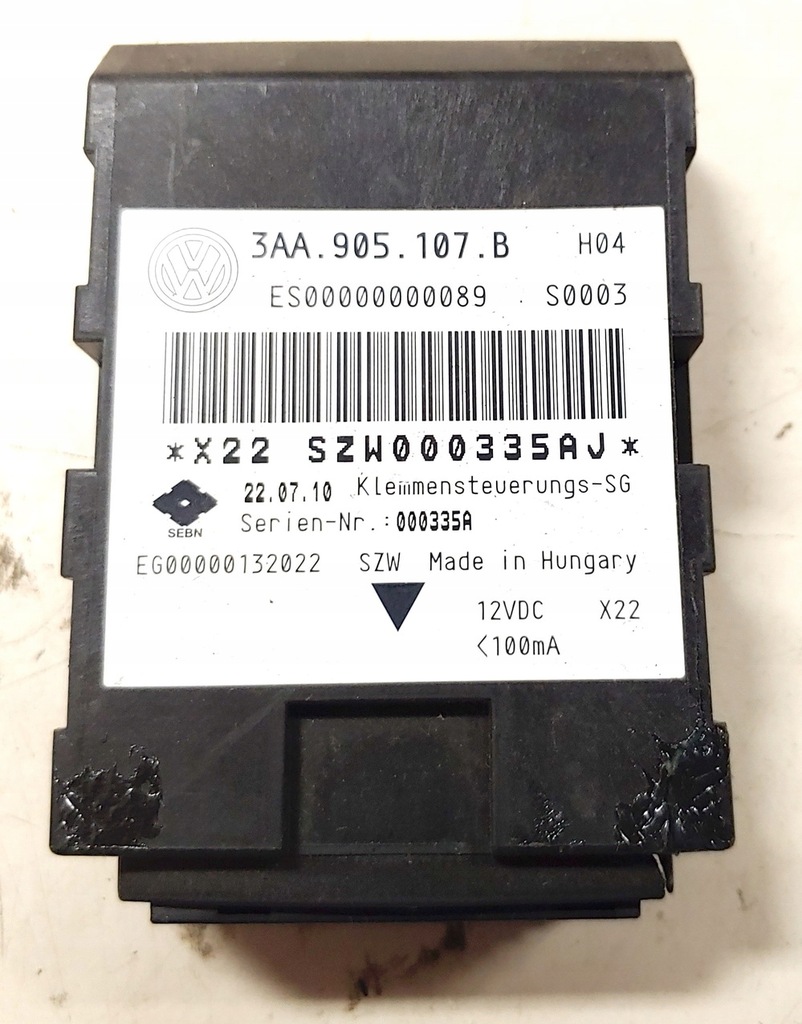 фото №1, Volkswagen оригінальний номер 3aa905107b