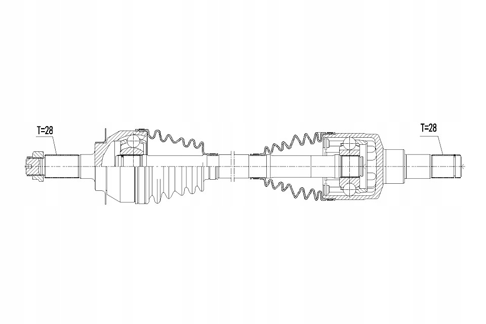 фото №2, Приводной вал sx4 sedici 1.9d 2wd 4wd 06- /левая/