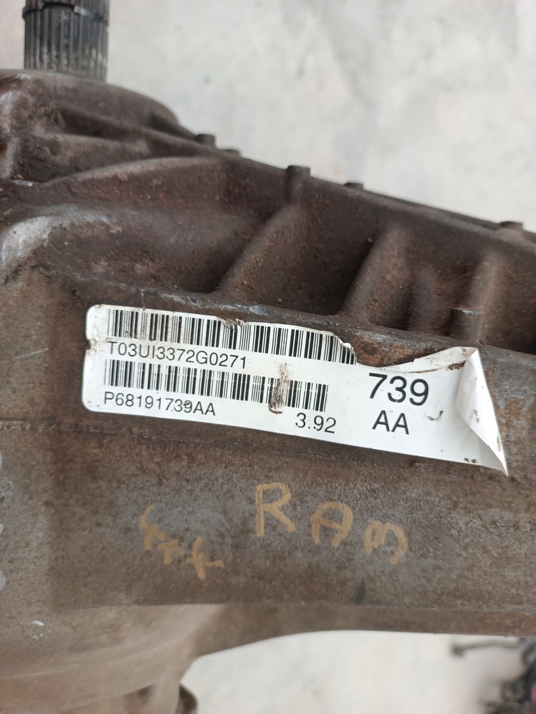 фото №12, Dodge ram 09- редуктор диференціал 3.92 5.7 hemi p68191739aa