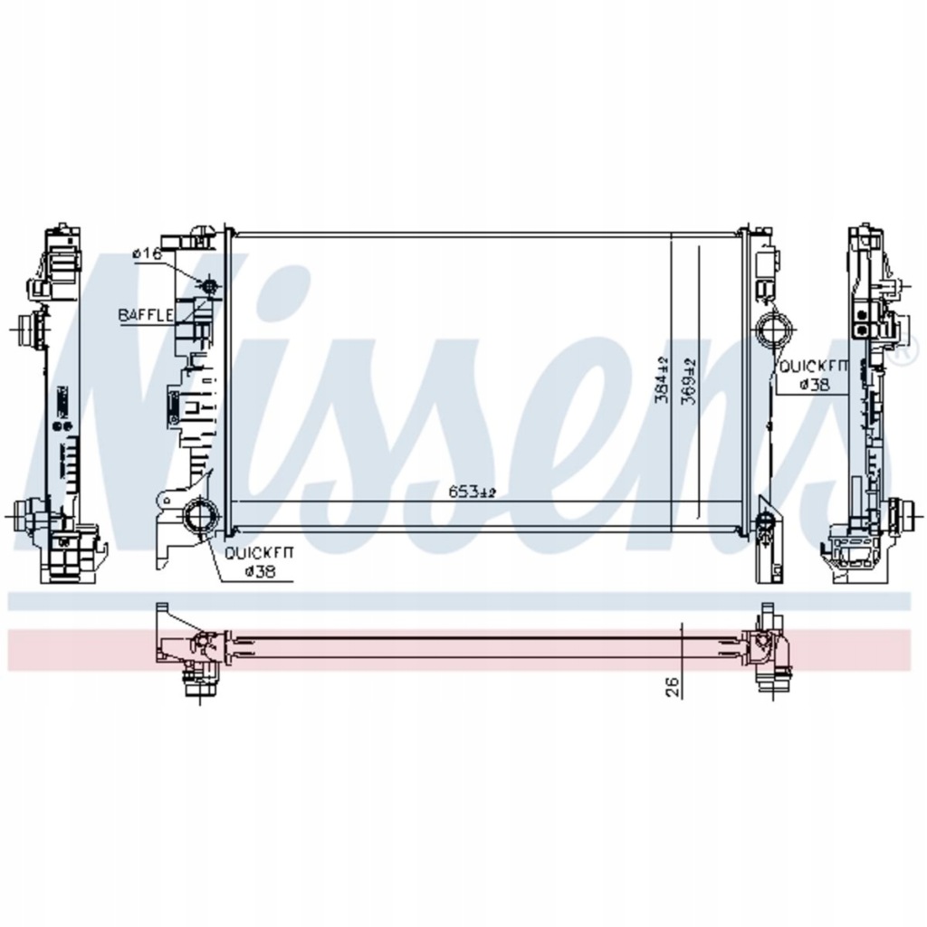 Купить Радиатор воды volvo xc90 2 14-19 t5 t6 t8 d4 d5