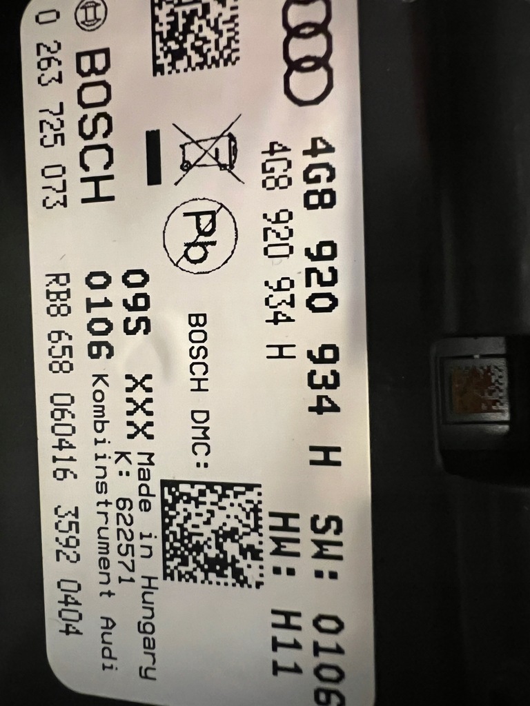 фото №4, Audi a7 a6 lift 4g8920934h tdi лічильник прилади 44km