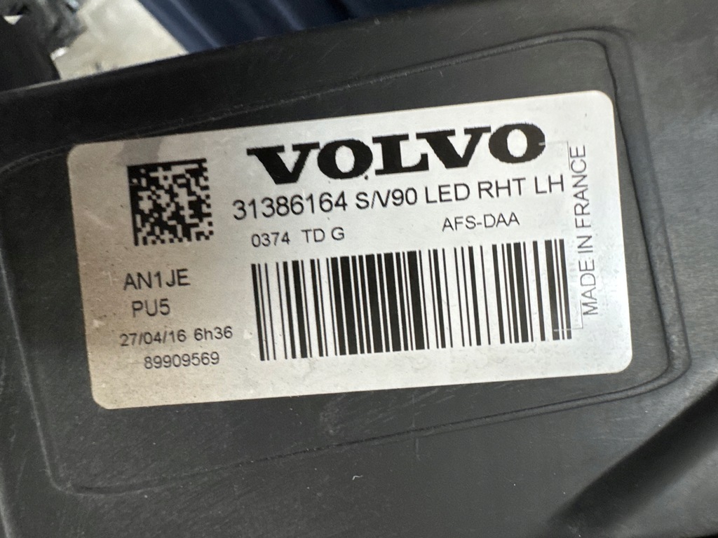 фото №5, Volvo s90 v90 левая лампа full led