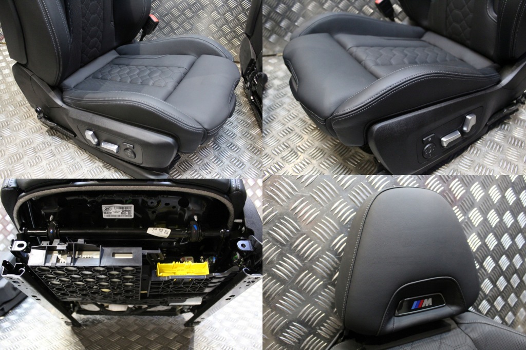 фото №16, Bmw x4m f98 x4 g02 оббивка сидіння заднє сидіння обшивки накладки шкіра / czarna