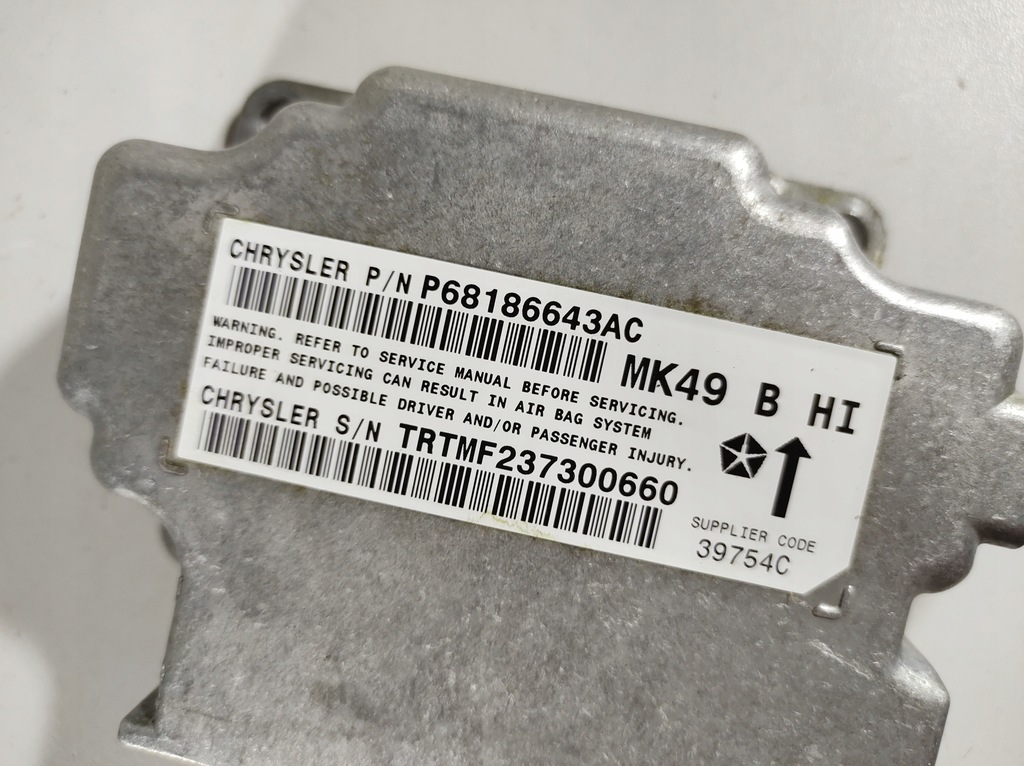 фото №8, Jeep compass 13- модуль датчик подушка безпеки p68186643ac