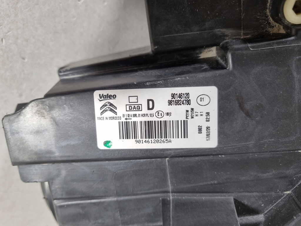 фото №12, Citroen berlingo iii k9 iv лампа правая перед eu