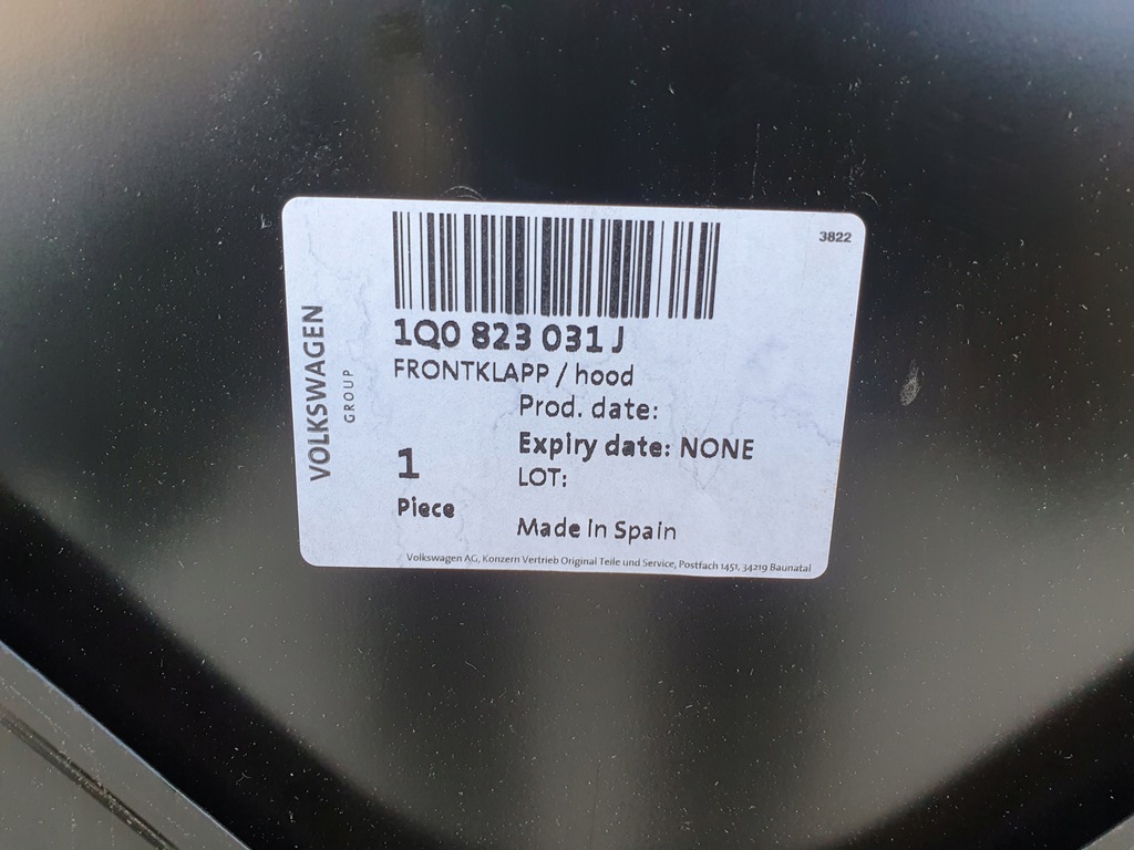 фото №7, Vw eos 06- капот 1q0 новий оригінал