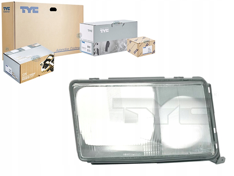 фото №1, Скло фара l mercedes w124 12.84-09.89 tyc