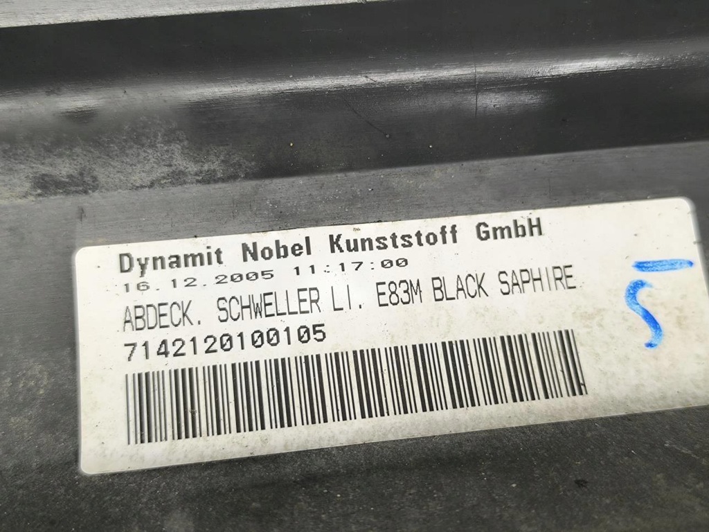 фото №15, Молдинг порог левая m-pakiet bmw x3 e83 3414421