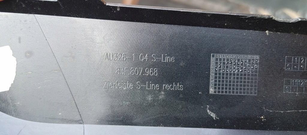 фото №7, Audi q3 83f807967 молдинг бампера задняя правая левая