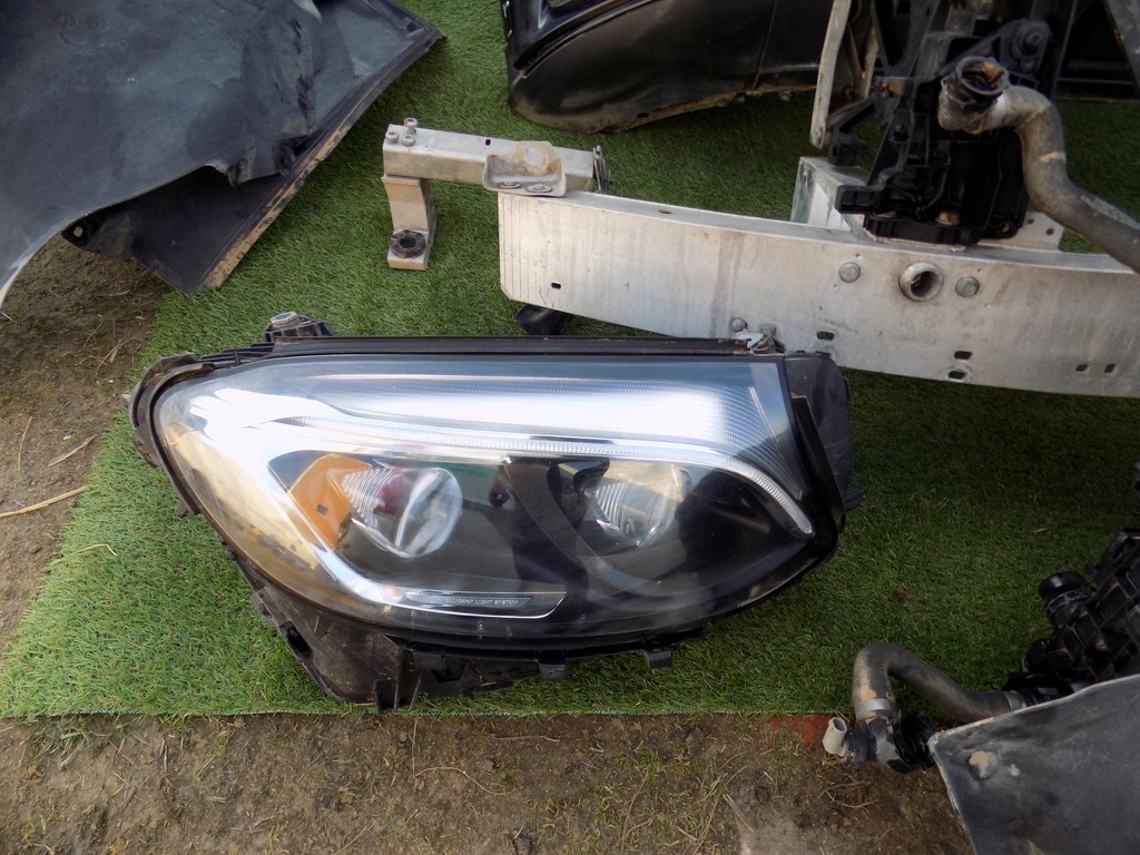 фото №9, Kompletny перед mercedes glc w253 2,2d дизель 0ryginał капот лампы pas