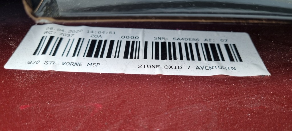 фото №16, Bmw 7 i7 g70 m-pakiet бампер перед оригинал a253