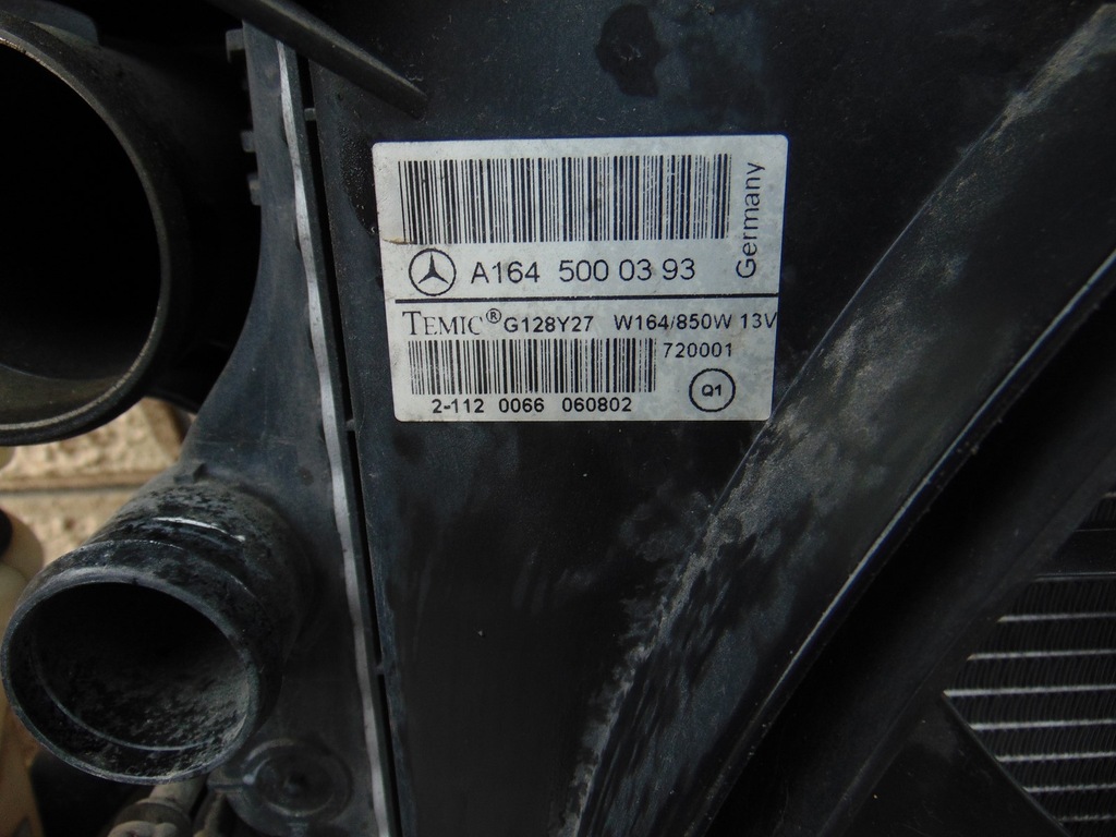 фото №8, Pas передний радиатор mercedes gl x164 4.0 cdi вентиляторы