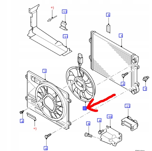 фото №1, Вентилятор радіатора ford galaxy mk2 2003-06