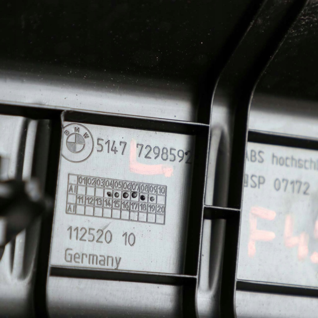 фото №12, Bmw f45 захист поперечина поріг багажника чорний 7298592