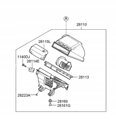 фото №1, Org! корпус фильтра воздуха kia optima 2018- gdi