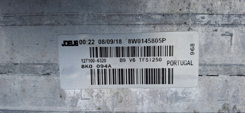 Audi a4 b9 a5 f5 q5 інтеркулер радіатор повітря оригінал 8w0145805p Ціна