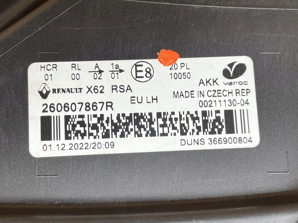 фото №5, Лампа левый перед renault master iv 4