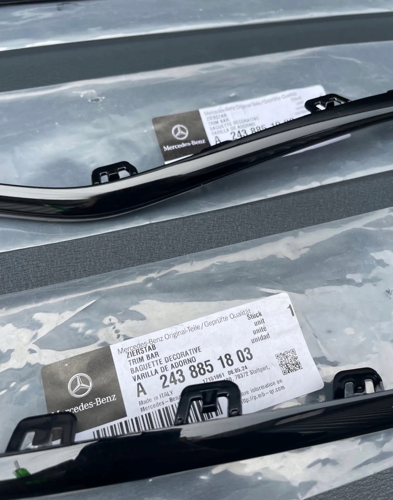 фото №6, Молдинг бампера права ліва середня mercedes eqa eqb w243 x243 a2438851903