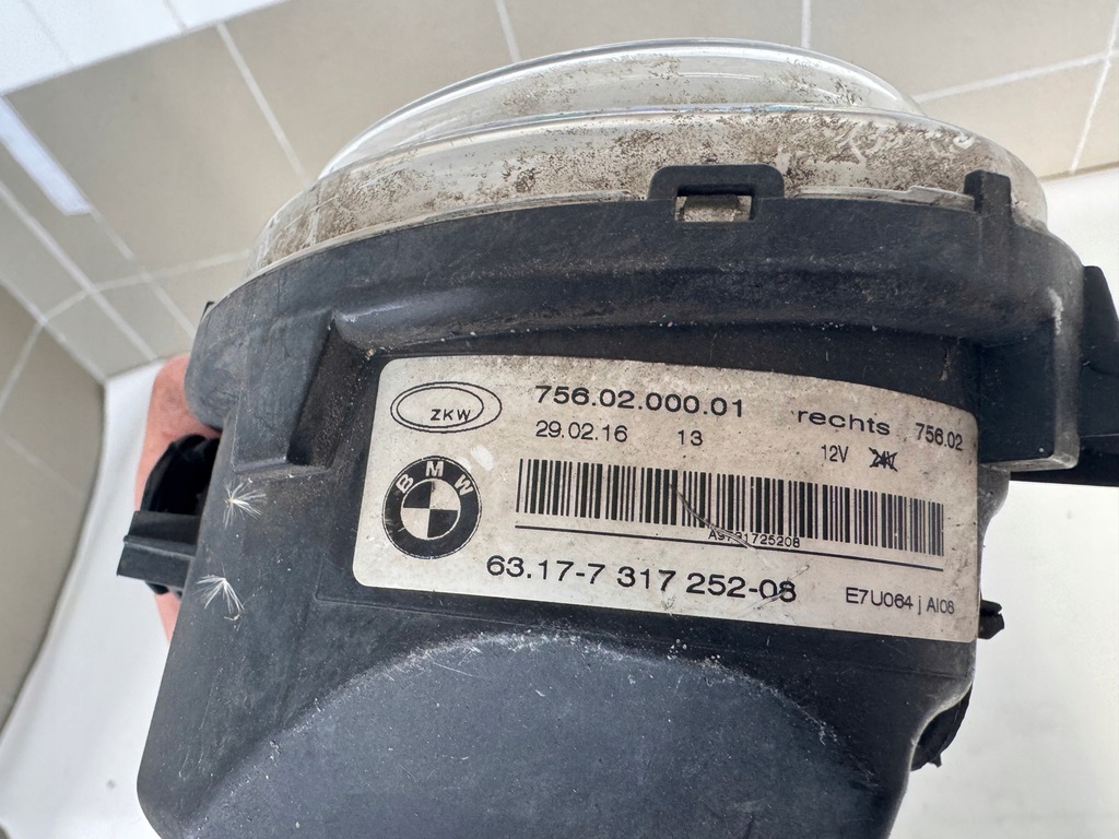 фото №7, Bmw x3 x4 x5 f25 f15 - противотуманная фара лампа противотуманная правая led 63177317252