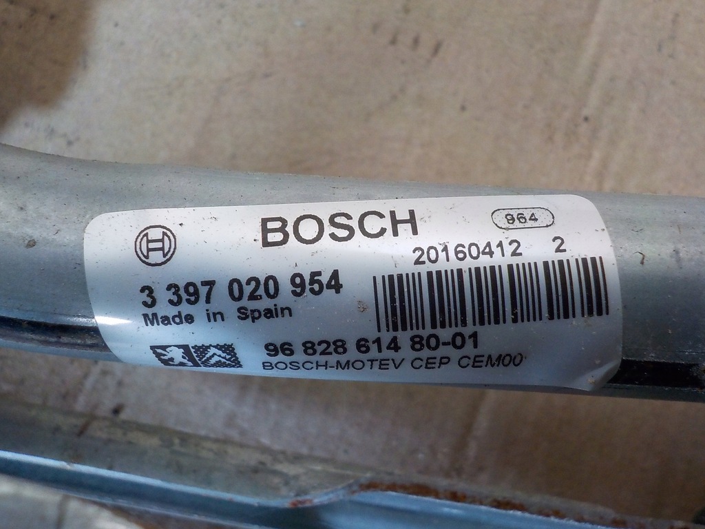 фото №4, Механизм дворник перед berlingo 0390241621