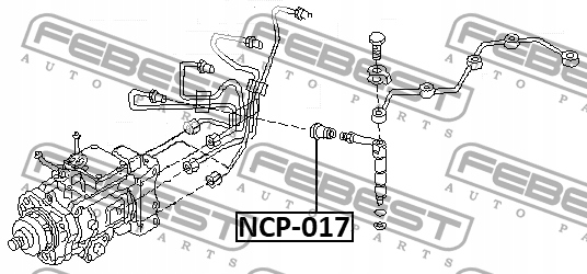 фото №9, Febest ncp-017 кольцо уплотнительный, корпус форсунки