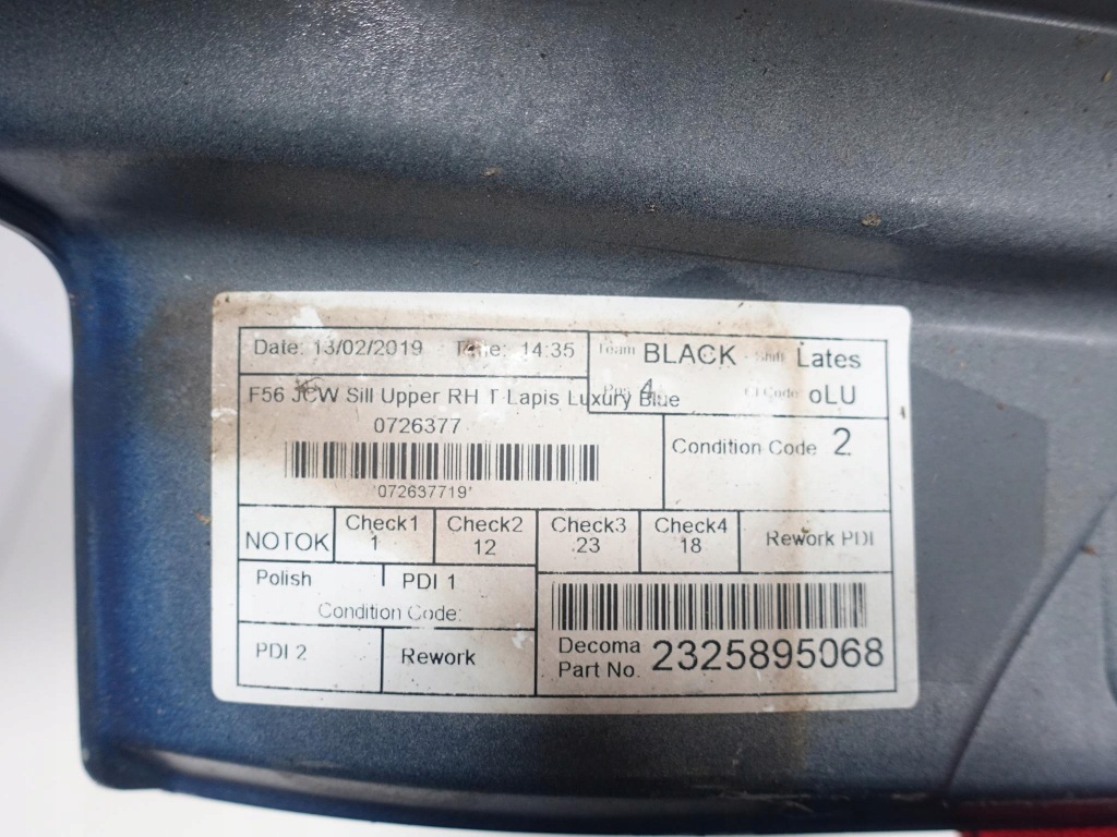 Mini f56 jcw works порог правый  молдинг накладка Киев