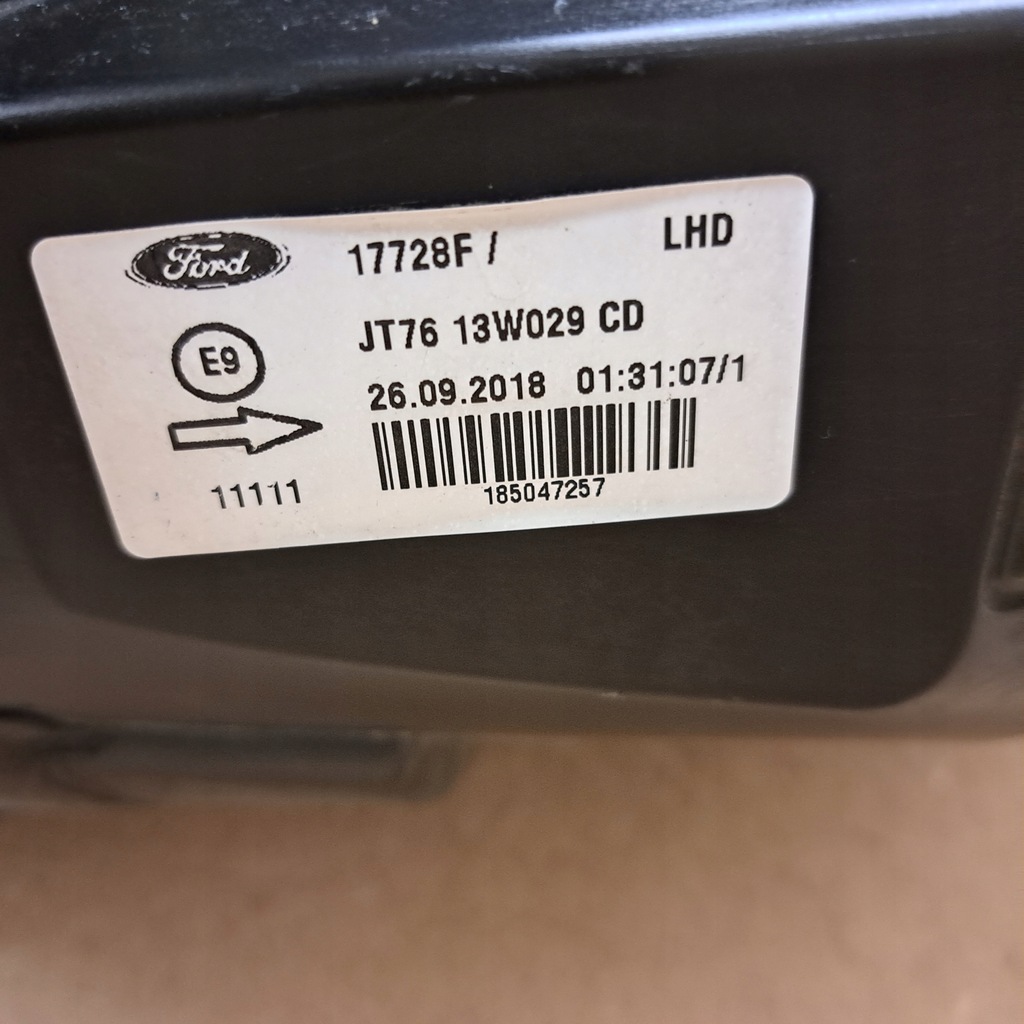 фото №8, Ford transit courier lift лампа фара правый europa