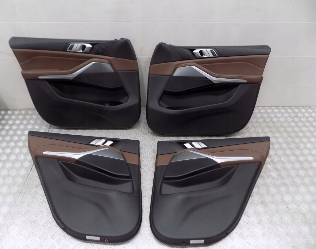 фото №10, Bmw x5 g05 обивка сиденья заднее сиденье обшивки туннель кожа air bag