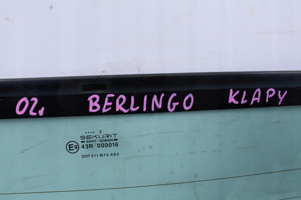 фото №4, Стекло крышки задняя citroen berlingo partner 02r.