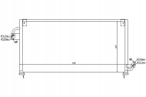 фото №1, Nissens конденсатор кондиционера subaru forester 2.0