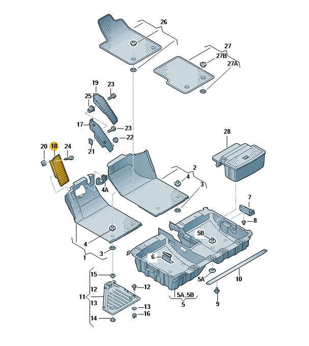 фото №1, Nowa подножка оригинал audi a2 8z1864777b