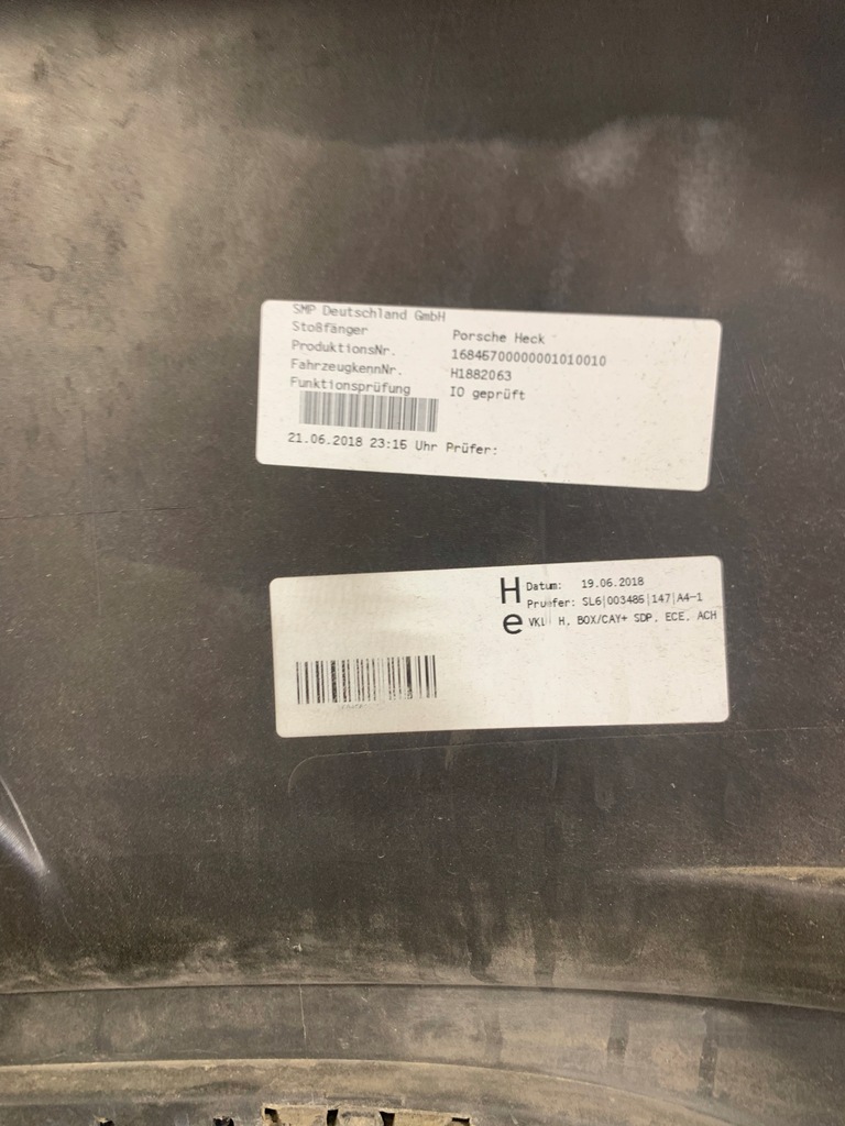 фото №13, Porsche boxster cayman 982 982807421 бампер задня