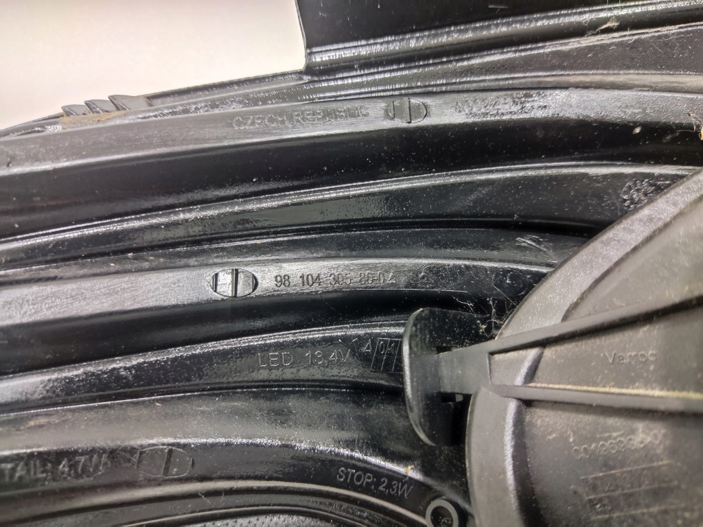 фото №10, Лампа правая правый задняя задняя peugeot 208 i 9810430580 2016-2019 lift europa