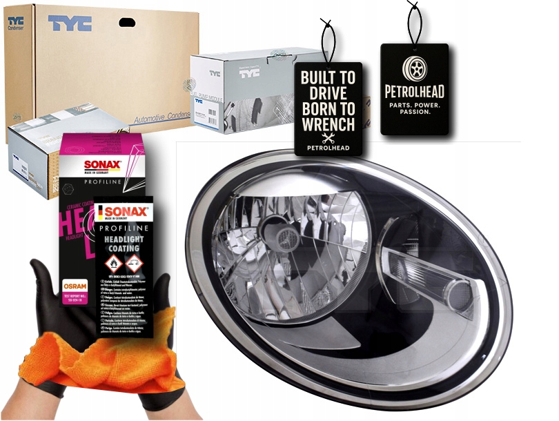 фото №1, Фара p vw beetle 5c 04.11- tyc #petrolhead pro+ kit8