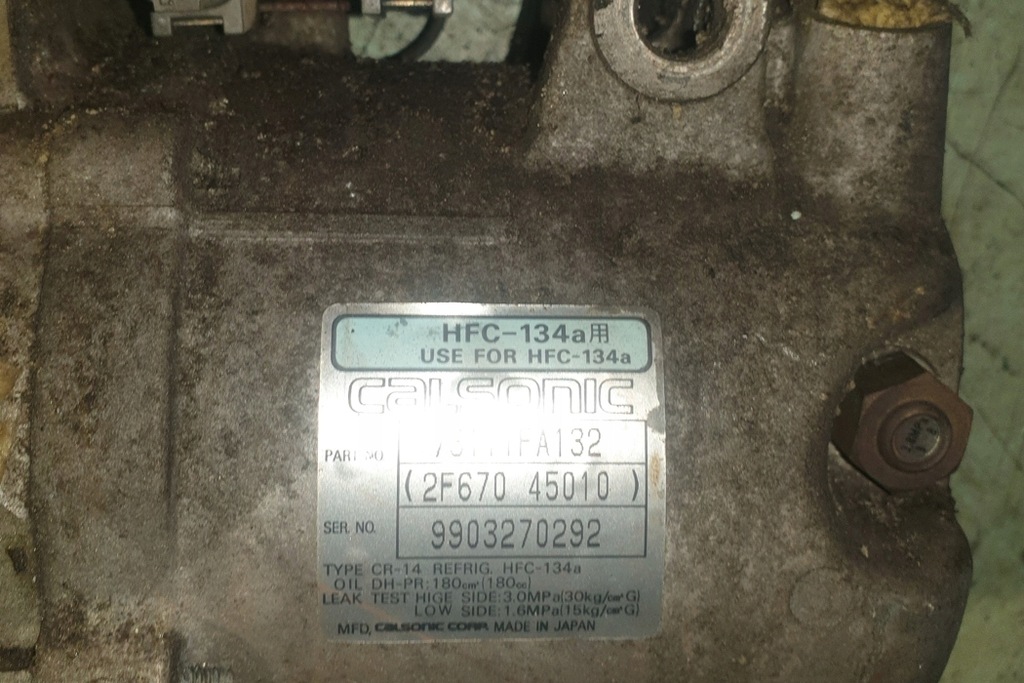 фото №7, Компрессор кондиционера subaru impreza sedan gc 2f67045010 2.0l бензиновый