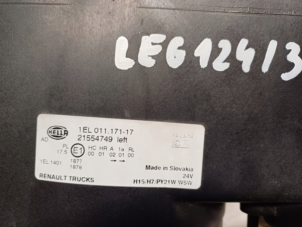 Купити Renault premium dxi лампа ліва перед czarna 21554749