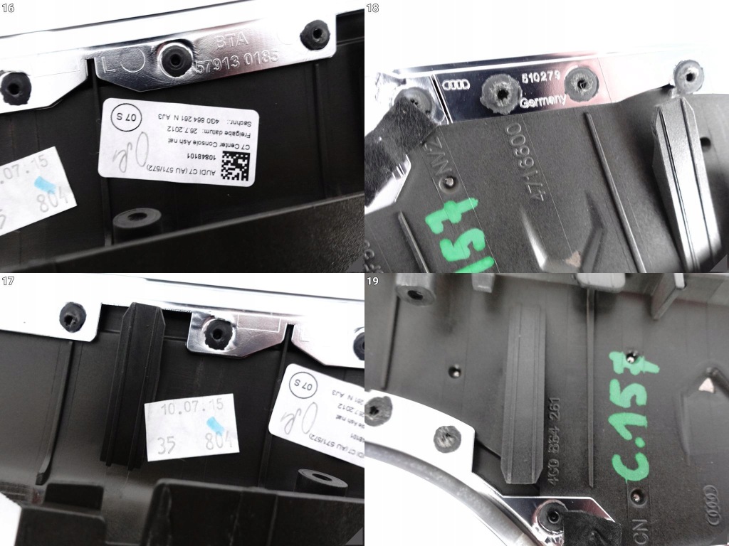 фото №11, Audi a6 s6 4g0 a7 4g8 c7 lift 10-18 dekor туннель средний хром drewno aj3