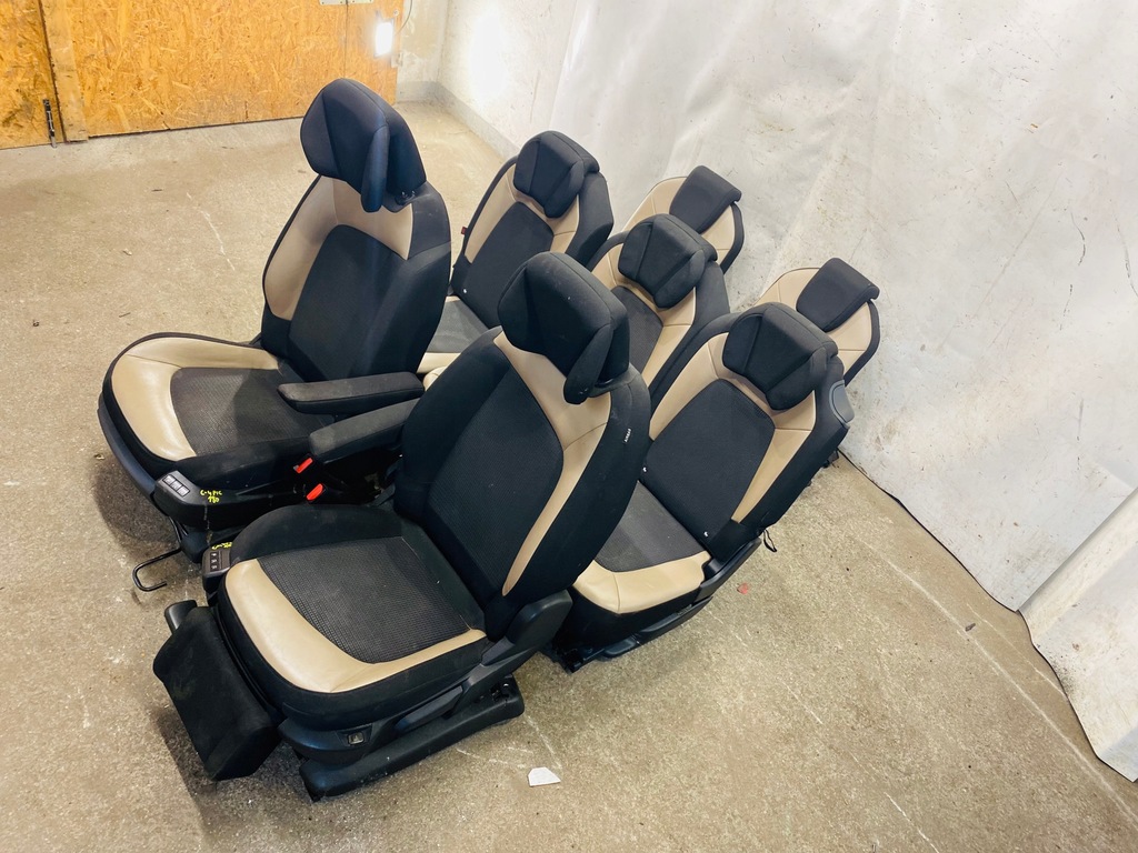 фото №1, Комплект сидений сиденья полукожа переходник c4 grand picasso ii 7 человек