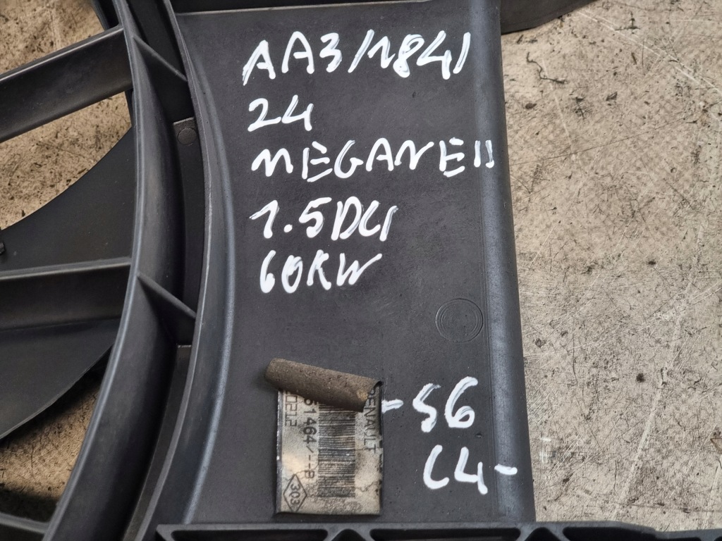 Вентилятор радиатора оригинальный номер 8200151464 renault megane 2 1.5 dci 60kw 03r Киев