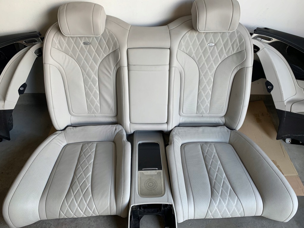 фото №8, Mercedes s w217 coupe сиденья заднее сиденье обшивки салон комплект кожа