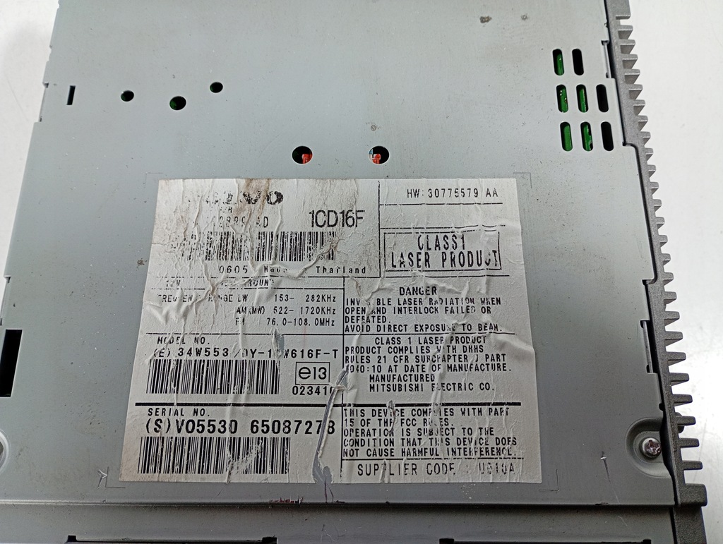фото №5, Volvo v50 s40 04-12 считыватель дисков cd оригинальный номер 30775579