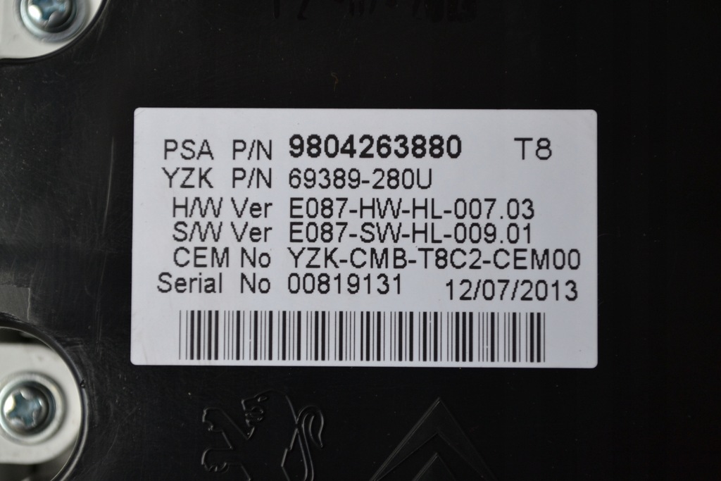 фото №5, Лічильник прилади peugeot 3008 5008 9804263880