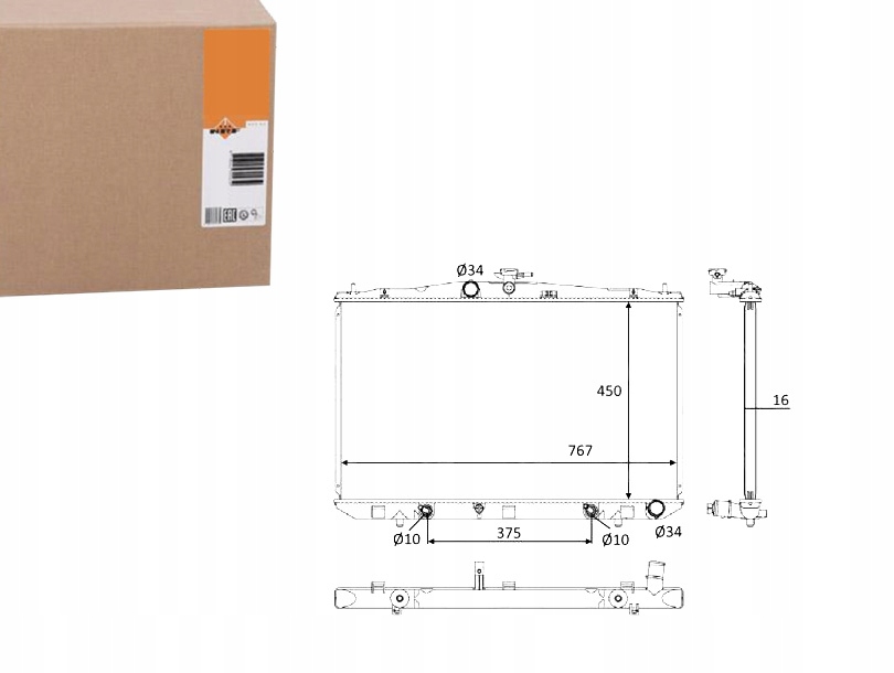 Купити Nrf58610 радіатор lexus rx350 3,5 09-
