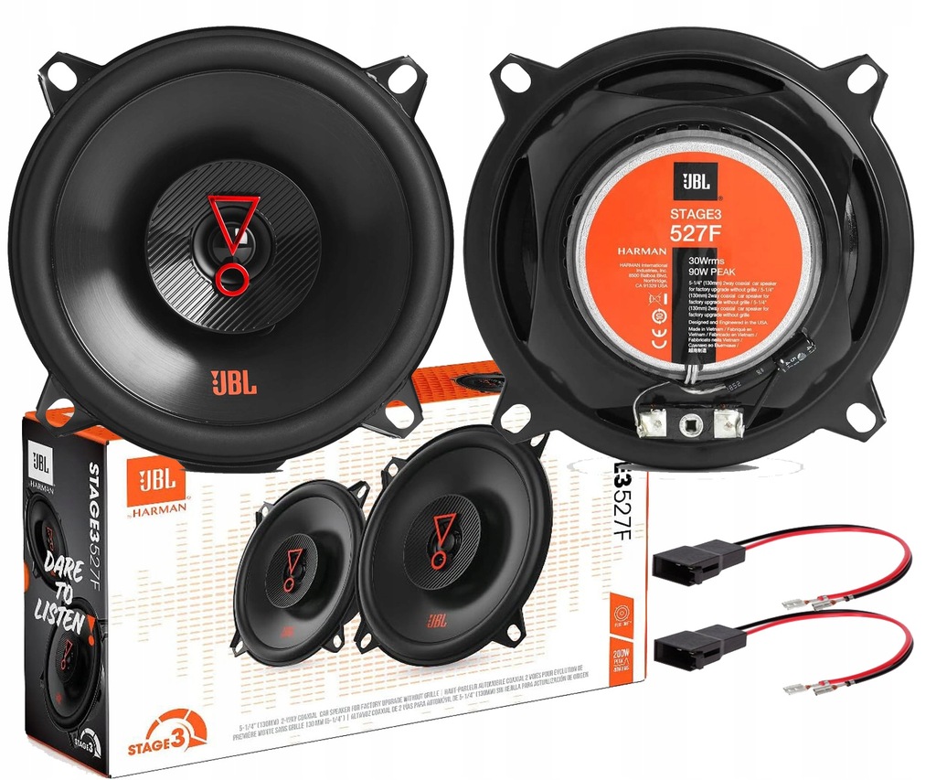 фото №1, Jbl stage 3 527f mocne динамики renault laguna 2 clio 2 3 thalia перед задняя