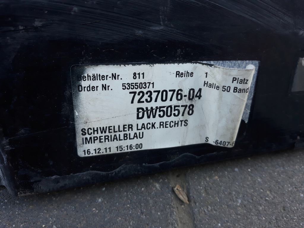 фото №7, Молдинг поріг права bmw serii 5 f10 f11 2009-