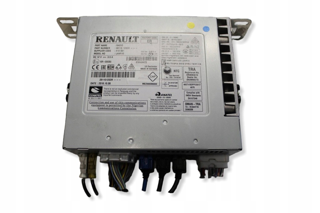 фото №1, Радио с навигация renault kadjar ha_, hl_ 281151203r 1.3l бензиновый 2019