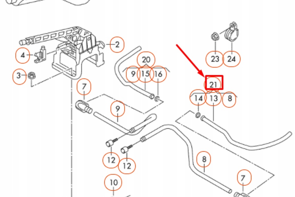 фото №7, Напрямна троси ham. ручний. vw caddy 04- 2k5711951a оригінальний номер vw