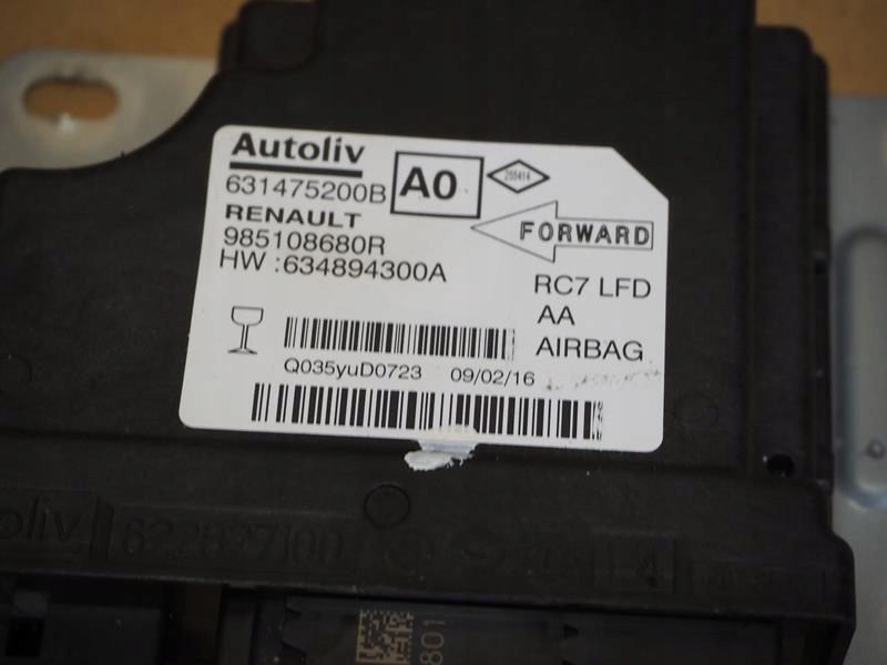 фото №2, Модуль подушка безопасности подушек renault talisman