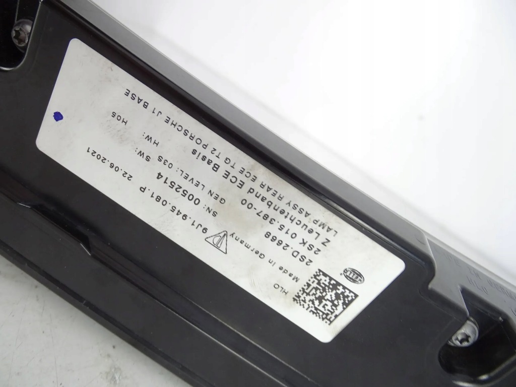 фото №6, Лампа задня задня w кришка porsche taycan 9j1